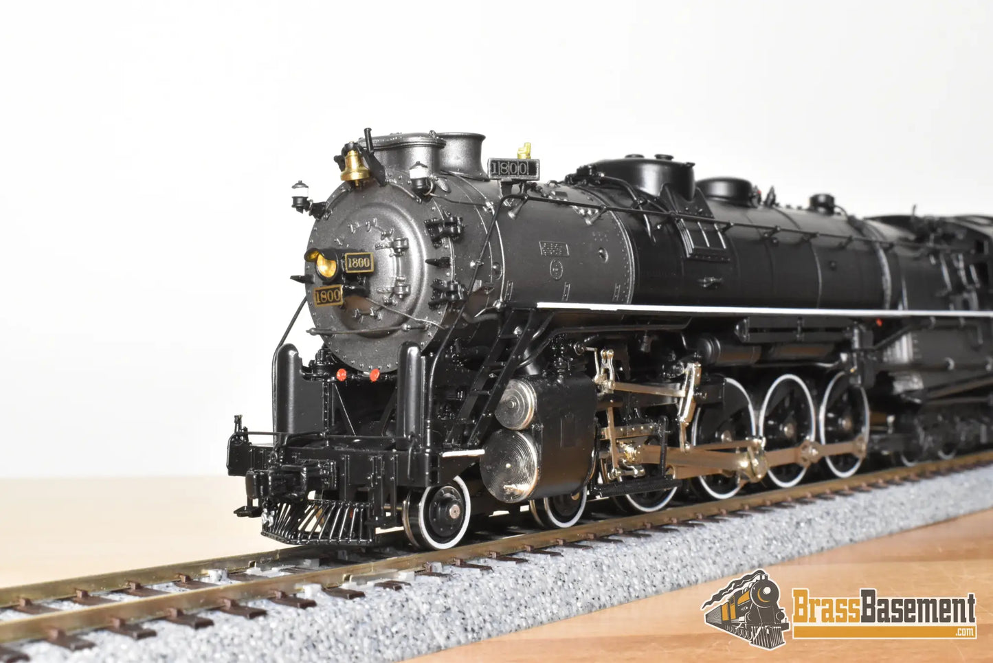 HO Brass - OMI 1588.1 Rio Grande DRGW M-68 4-8-4 #1800 F/P Black Boiler - Royal Gorge Scheme - Steam