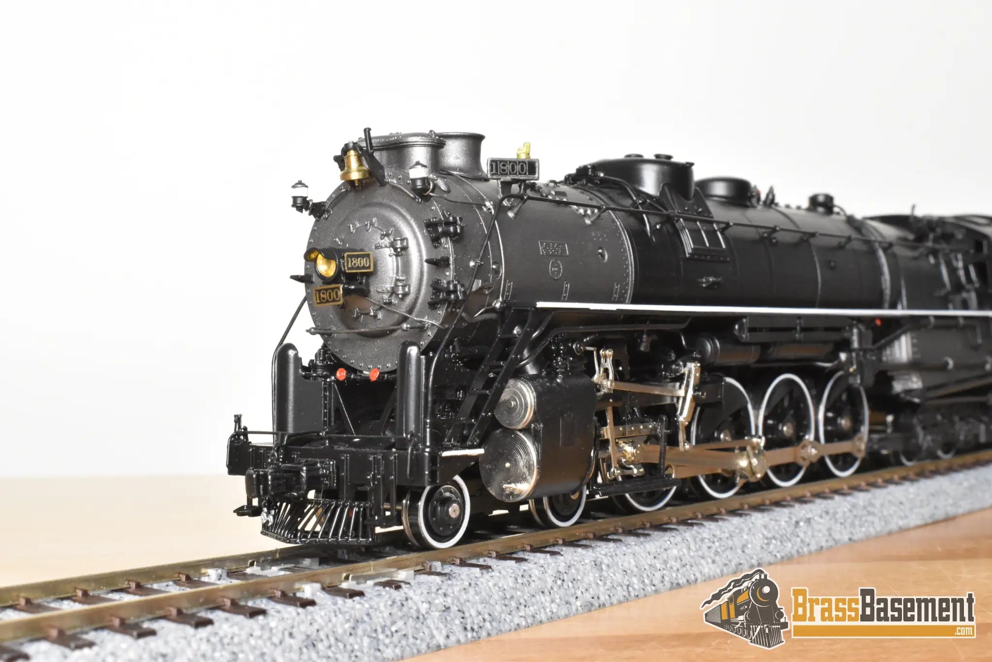 HO Brass - OMI 1588.1 Rio Grande DRGW M-68 4-8-4 #1800 F/P Black Boiler - Royal Gorge Scheme - Steam