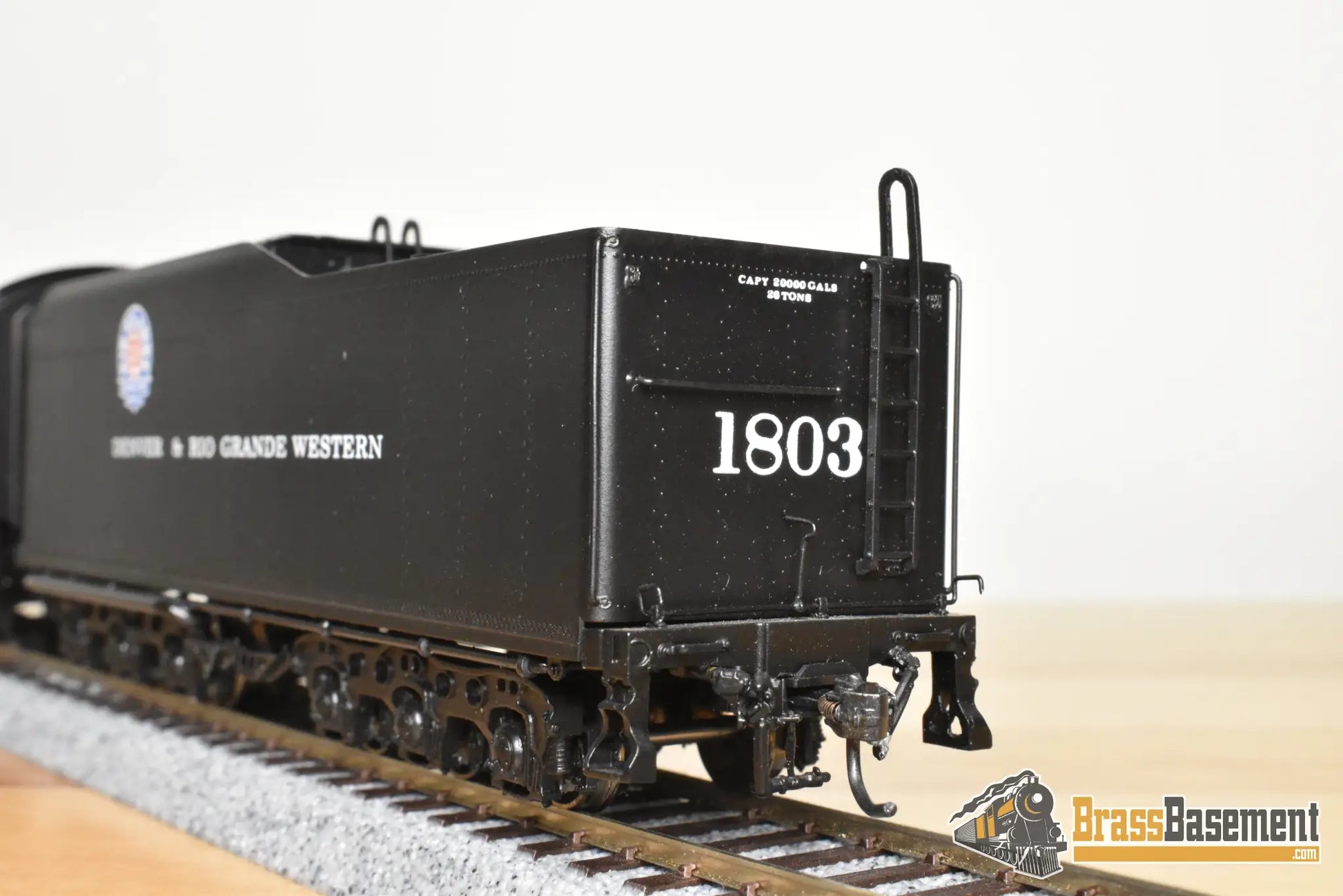 HO Brass - OMI 1588.1 Rio Grande DRGW M-68 4-8-4 #1800 F/P Black Boiler - Royal Gorge Scheme - Steam