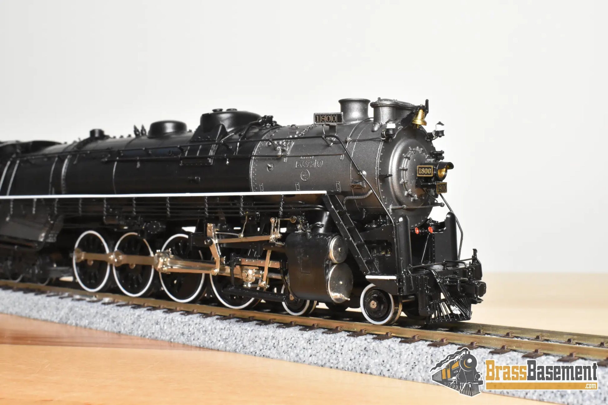 HO Brass - OMI 1588.1 Rio Grande DRGW M-68 4-8-4 #1800 F/P Black Boiler - Royal Gorge Scheme - Steam