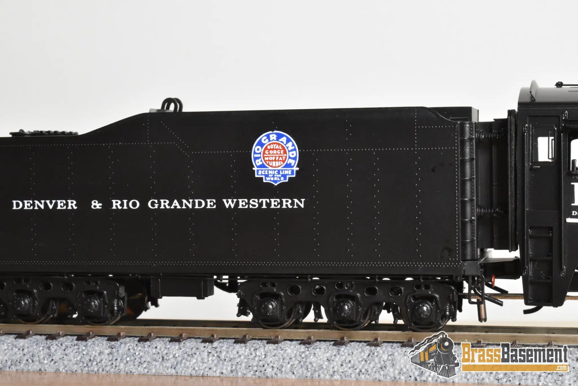 HO Brass - OMI 1588.1 Rio Grande DRGW M-68 4-8-4 #1800 F/P Black Boiler - Royal Gorge Scheme - Steam