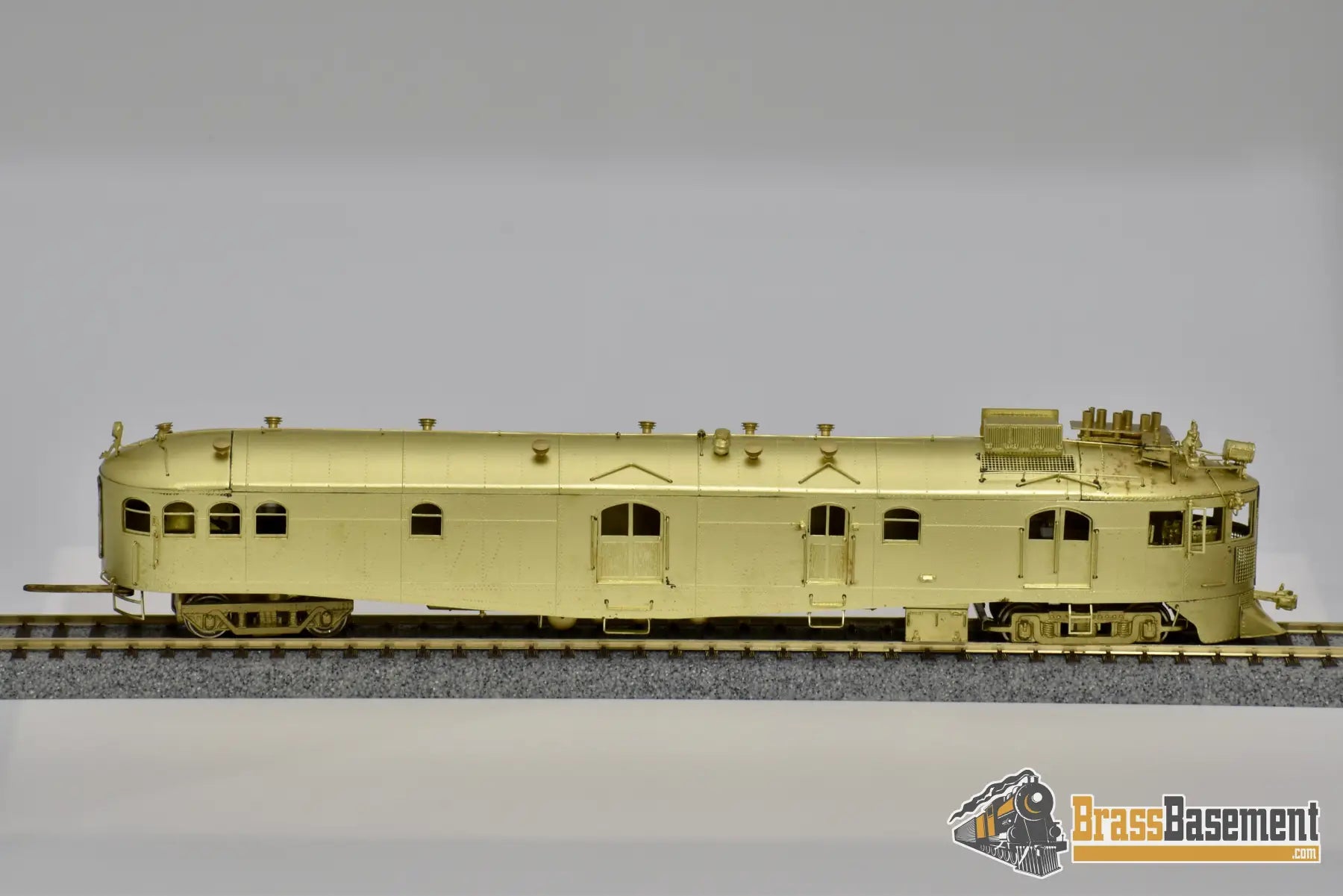 Ho Brass - Omi 1807 Union Pacific Up Mckeen Car #M - 24 And Trailer Mint Diesel