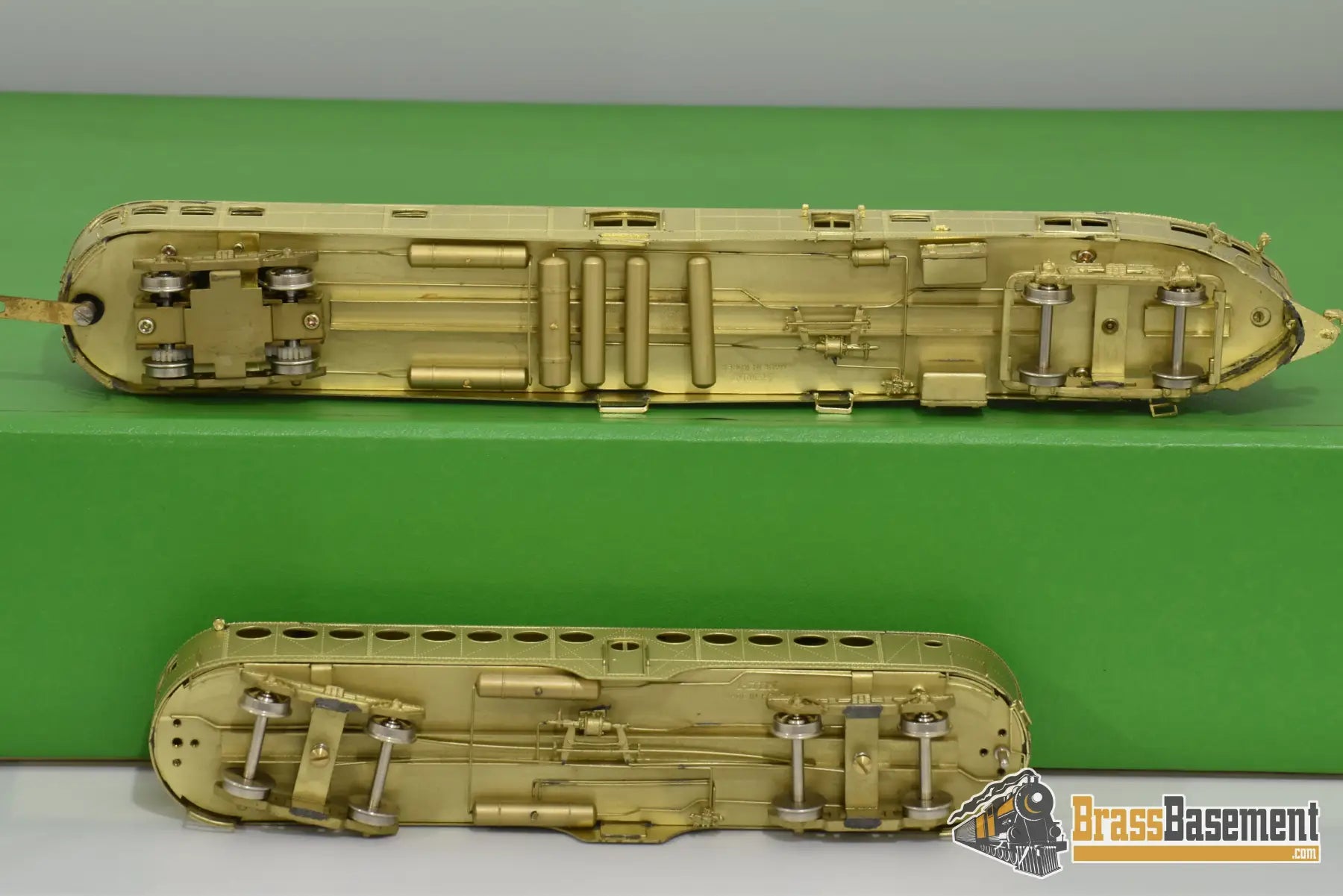 Ho Brass - Omi 1807 Union Pacific Up Mckeen Car #M - 24 And Trailer Mint Diesel