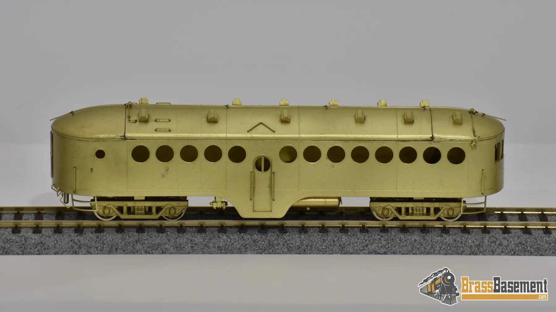 Ho Brass - Omi 1807 Union Pacific Up Mckeen Car #M - 24 And Trailer Mint Diesel