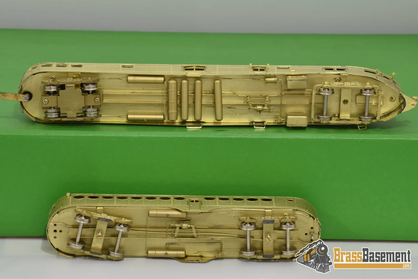 Ho Brass - Omi 1807 Union Pacific Up Mckeen Car #M - 24 And Trailer Mint Diesel
