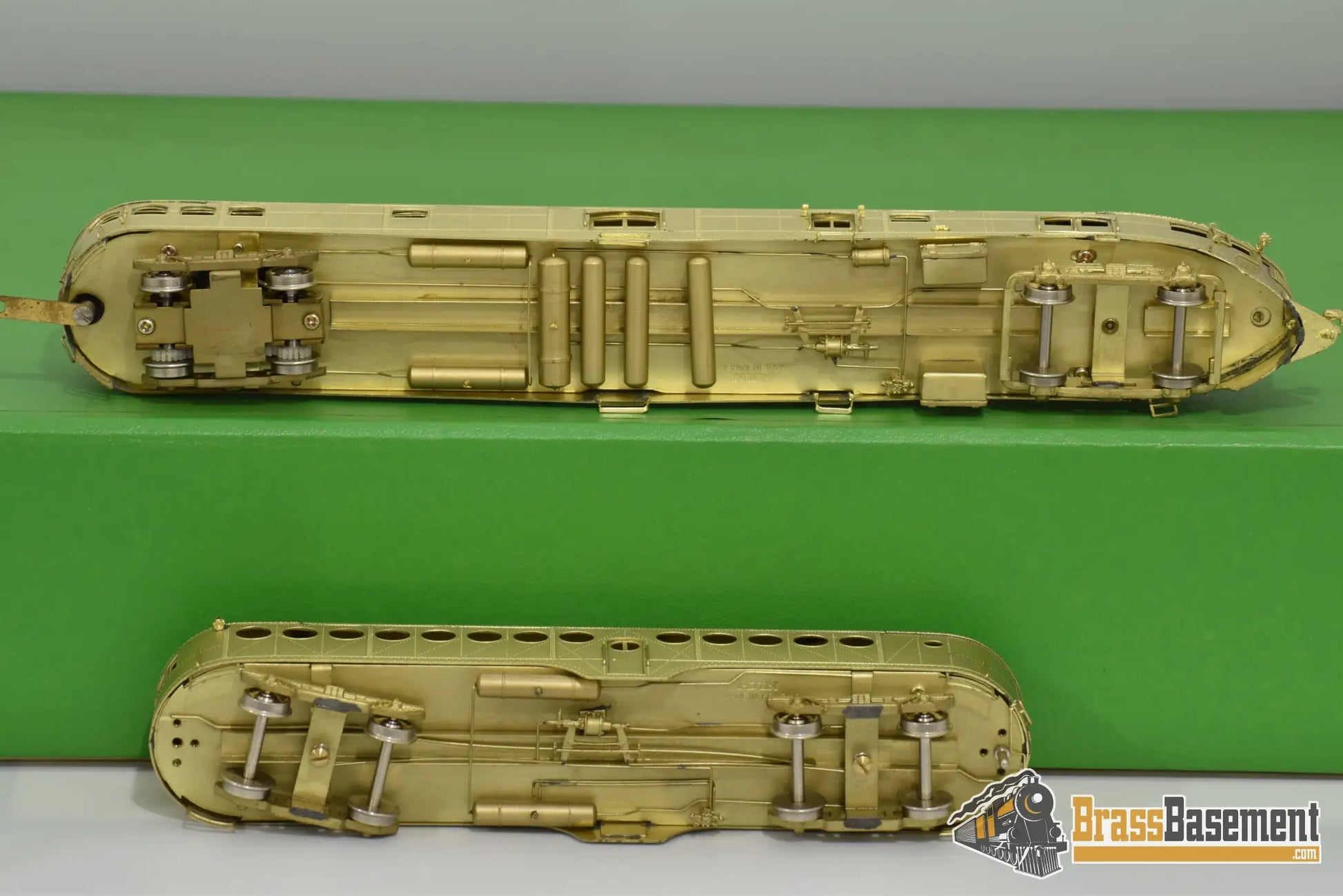 Ho Brass - Omi 1807 Union Pacific Up Mckeen Car #M - 24 And Trailer Mint Diesel
