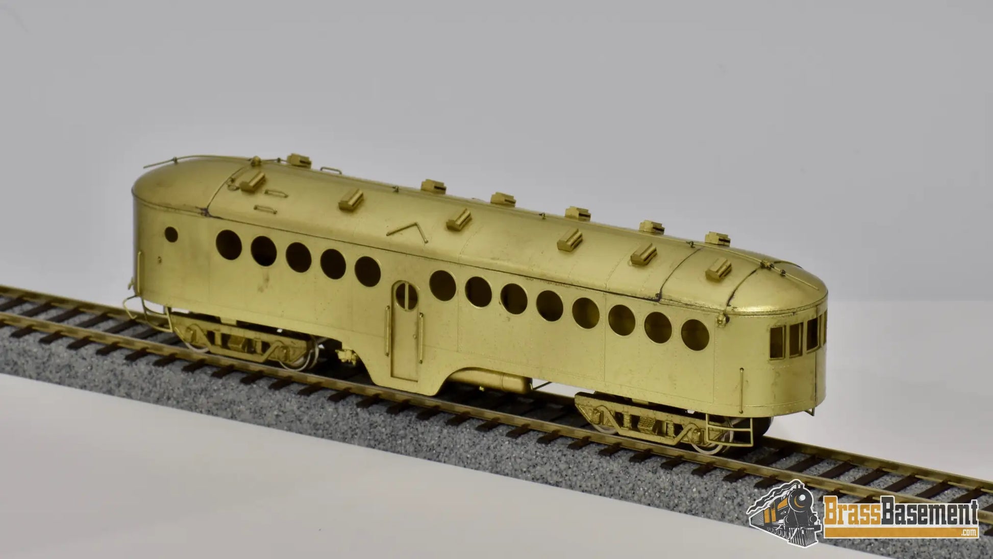 Ho Brass - Omi 1807 Union Pacific Up Mckeen Car #M - 24 And Trailer Mint Diesel