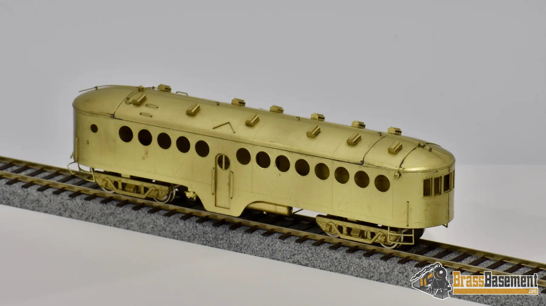 Ho Brass - Omi 1807 Union Pacific Up Mckeen Car #M - 24 And Trailer Mint Diesel