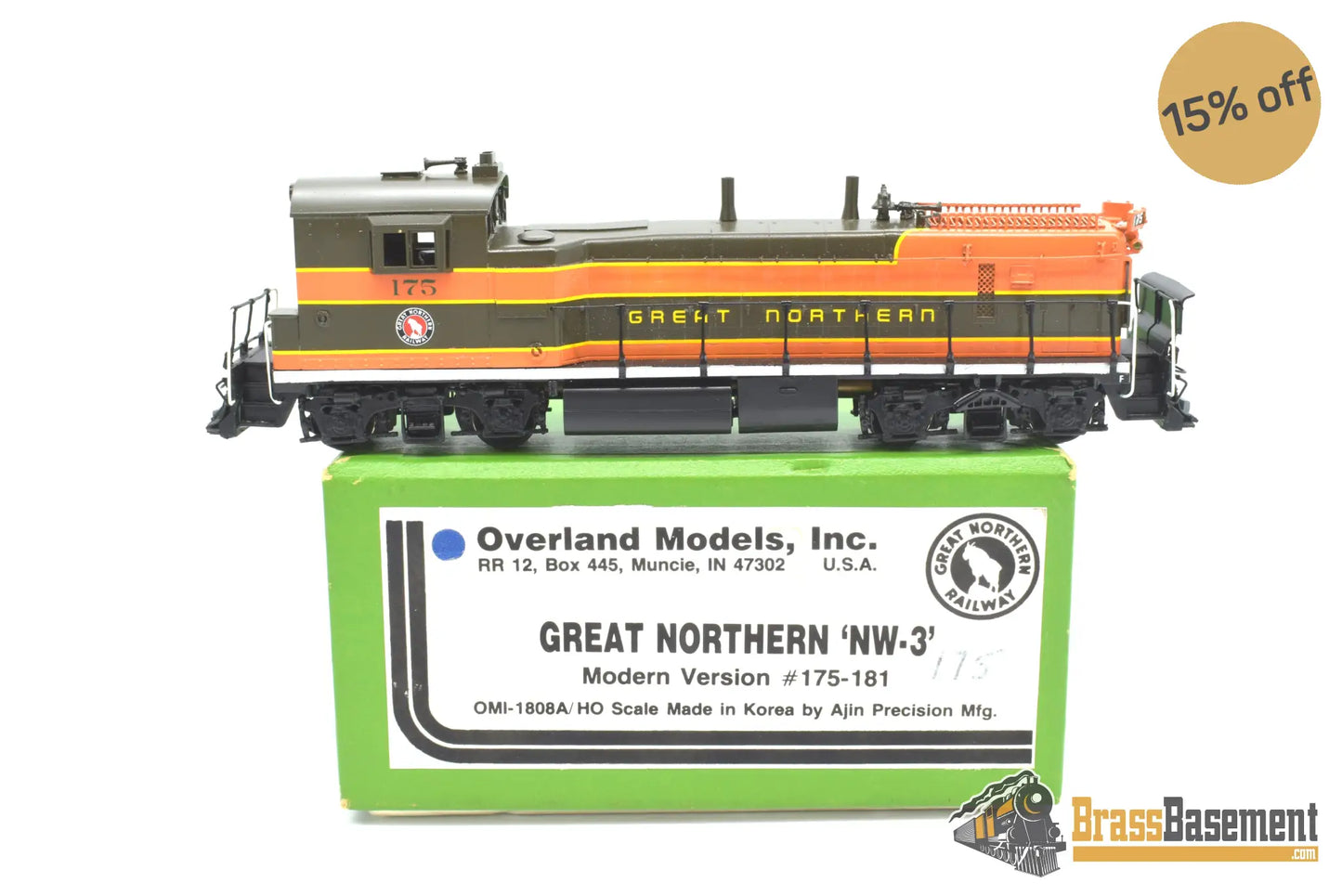 Ho Brass - Omi - 1808A Great Northern Gn Emd Nw - 3 Diesel Pro Paint