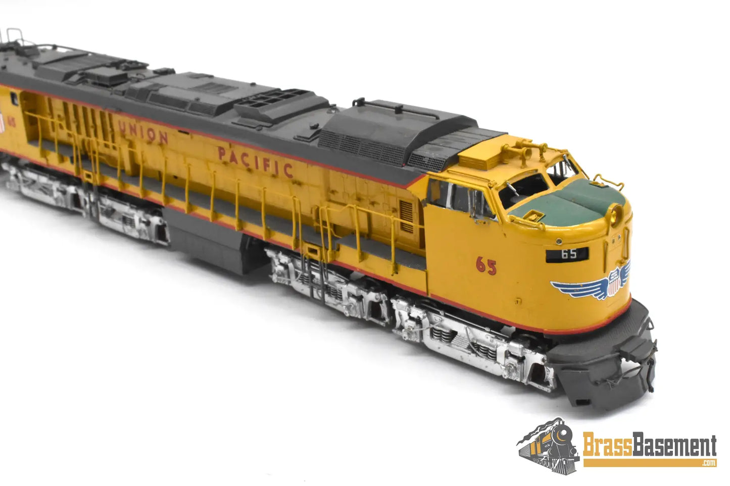 HO Brass - OMI 1873 Union Pacific #65 Veranda Turbine Special Intake & Aux. Tender - AS IS Turbine