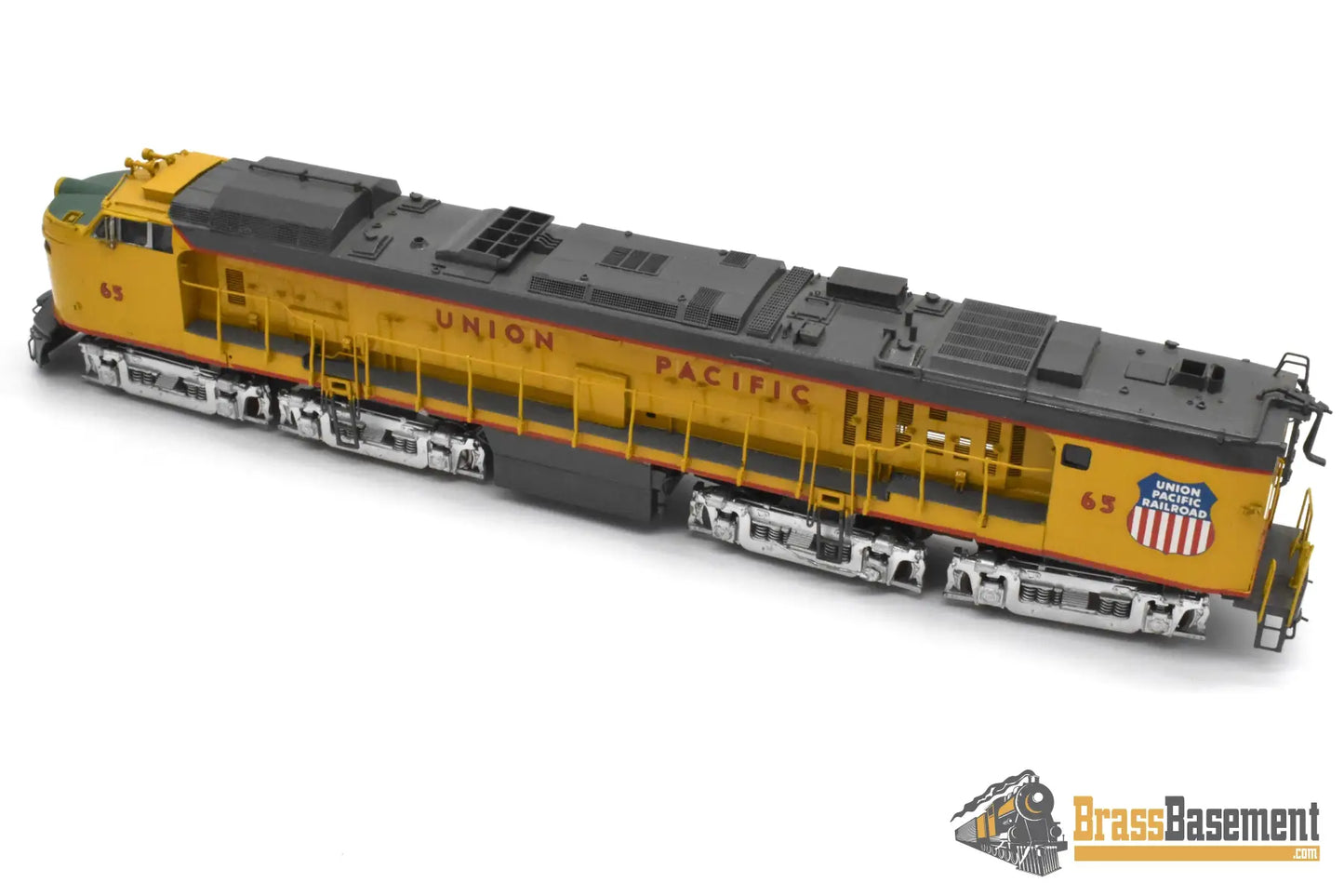 HO Brass - OMI 1873 Union Pacific #65 Veranda Turbine Special Intake & Aux. Tender - AS IS Turbine