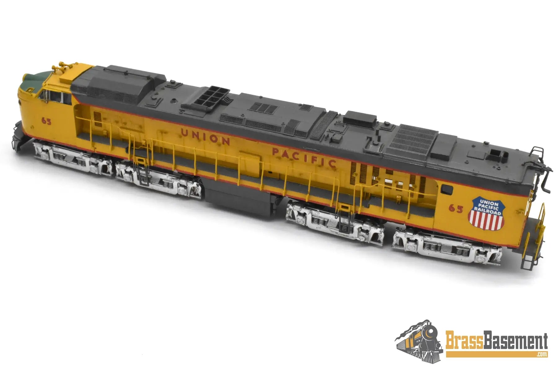 HO Brass - OMI 1873 Union Pacific #65 Veranda Turbine Special Intake & Aux. Tender - AS IS Turbine