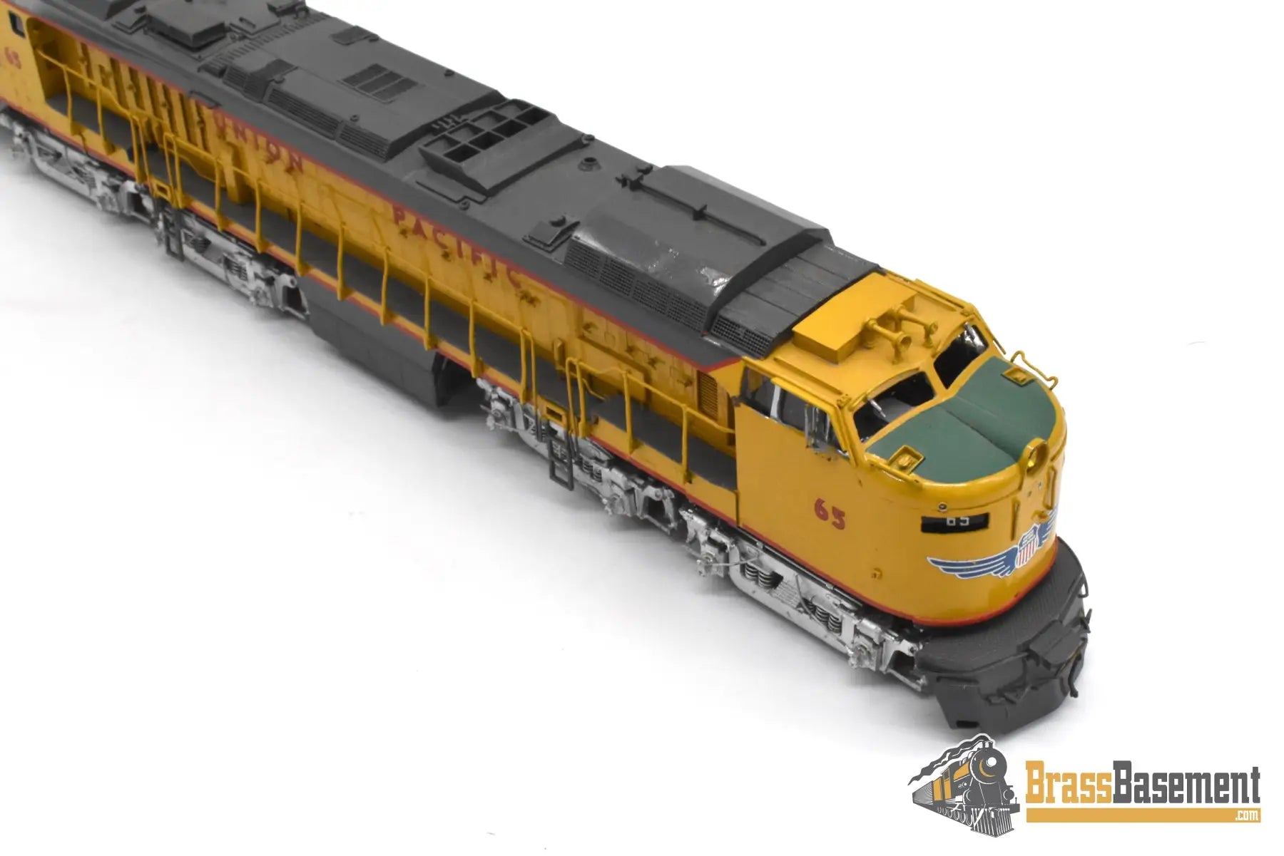 HO Brass - OMI 1873 Union Pacific #65 Veranda Turbine Special Intake & Aux. Tender - AS IS Turbine