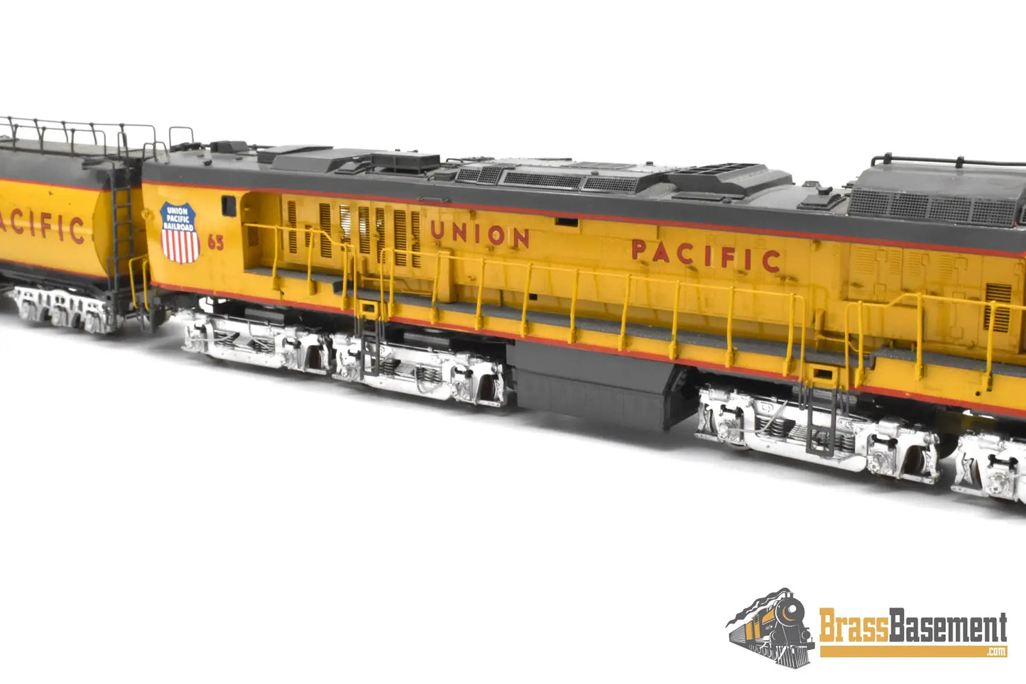 HO Brass - OMI 1873 Union Pacific #65 Veranda Turbine Special Intake & Aux. Tender - AS IS Turbine