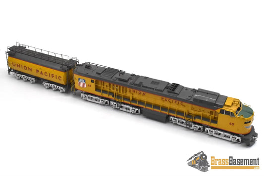 HO Brass - OMI 1873 Union Pacific #65 Veranda Turbine Special Intake & Aux. Tender - AS IS Turbine