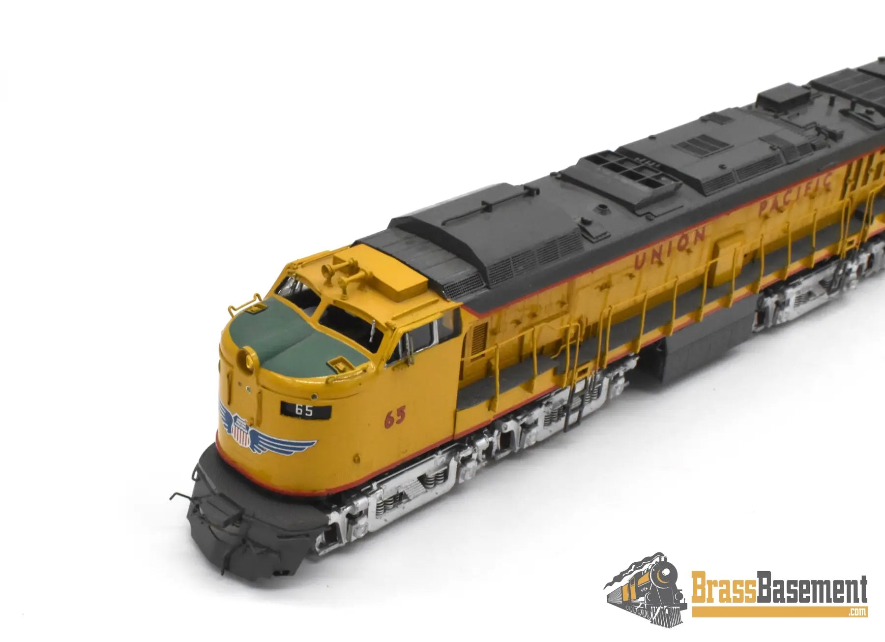 HO Brass - OMI 1873 Union Pacific #65 Veranda Turbine Special Intake & Aux. Tender - AS IS Turbine