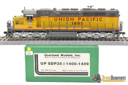 Ho Brass - Omi 1899.1 Union Pacific Up Sdp35 #1401 Mint Diesel