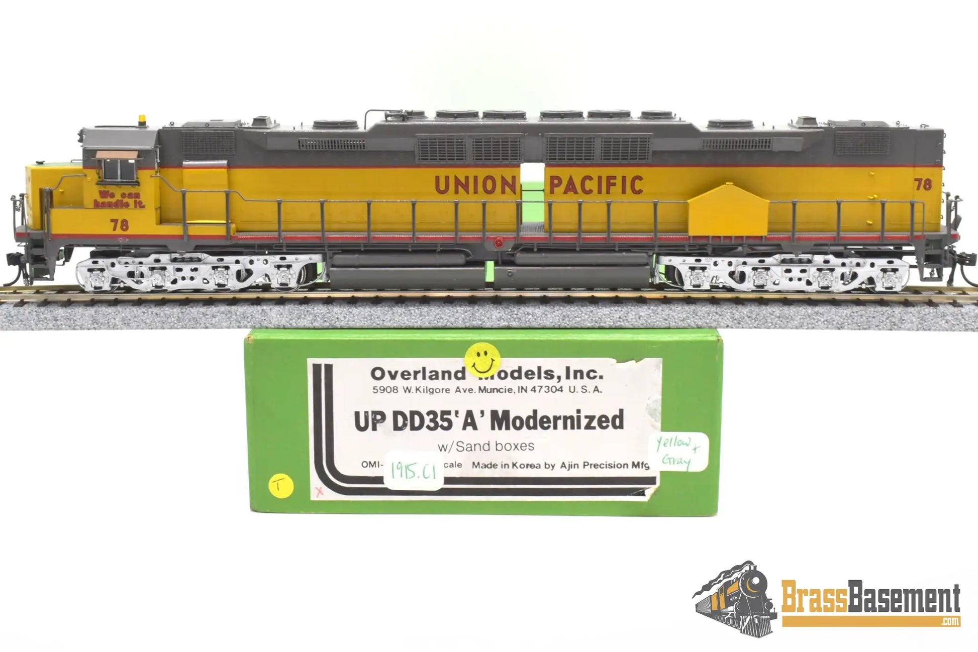 Ho Brass - Omi 1915.C1 Union Pacific Up Emd Dd35A Modernized W/Sand Boxes Pro Custom Painted Diesel