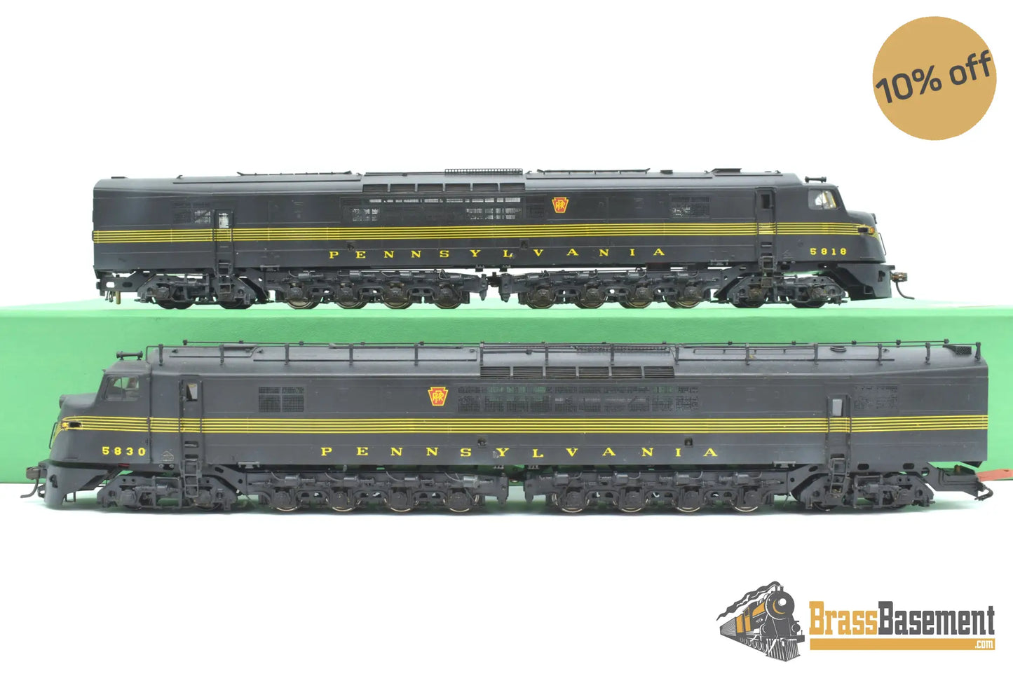Ho Brass - Omi 1931/1932 Pennsylvania Prr Centipede A - A Set Custom Paint Diesel