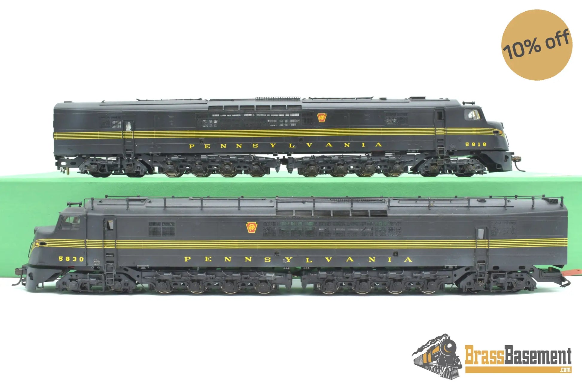 Ho Brass - Omi 1931/1932 Pennsylvania Prr Centipede A - A Set Custom Paint Diesel