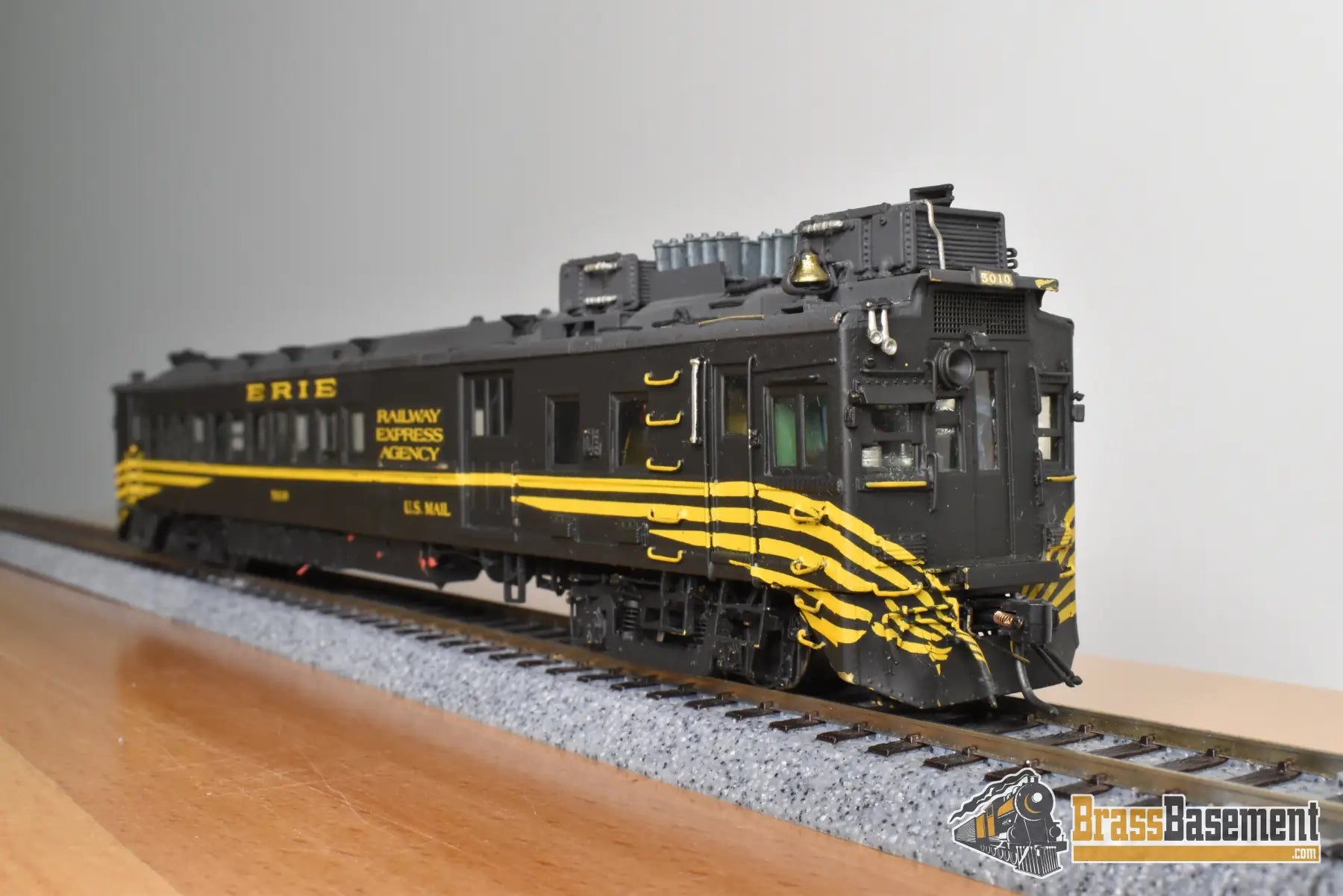 HO Brass - OMI 1944 Erie Motor Rail Car #5010 - Custom Paint - Doodlebug Diesel