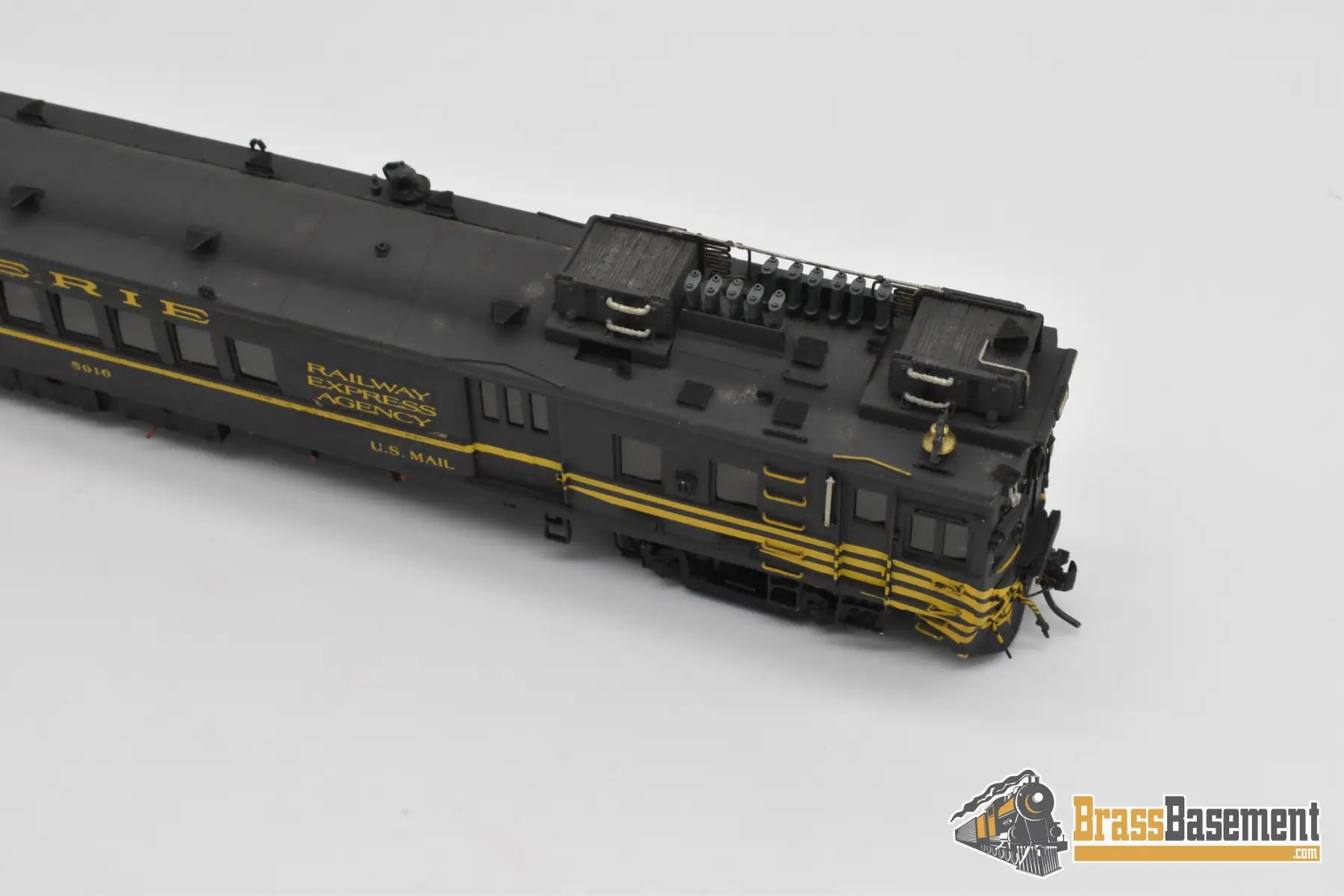 HO Brass - OMI 1944 Erie Motor Rail Car #5010 - Custom Paint - Doodlebug Diesel