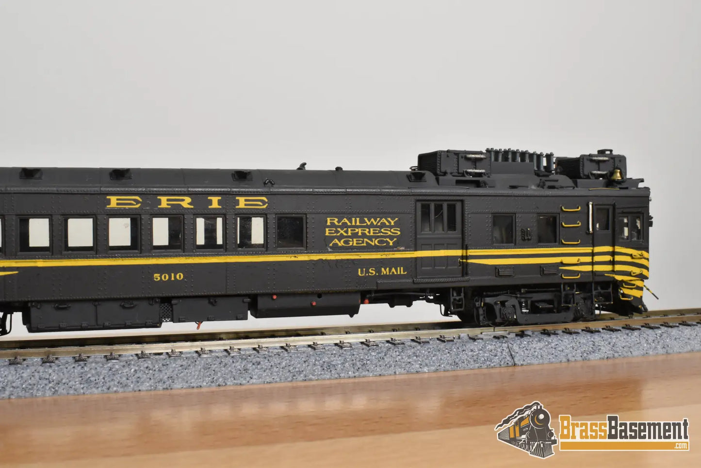 HO Brass - OMI 1944 Erie Motor Rail Car #5010 - Custom Paint - Doodlebug Diesel