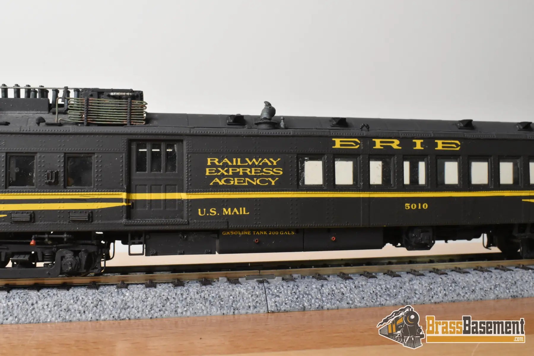HO Brass - OMI 1944 Erie Motor Rail Car #5010 - Custom Paint - Doodlebug Diesel