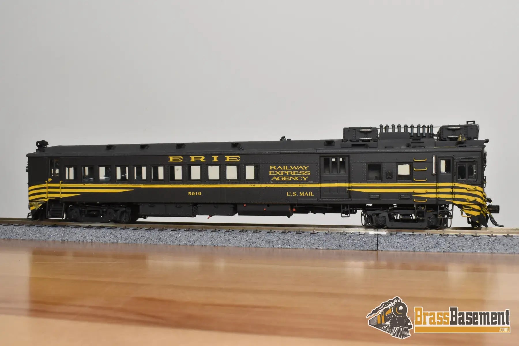 HO Brass - OMI 1944 Erie Motor Rail Car #5010 - Custom Paint - Doodlebug Diesel