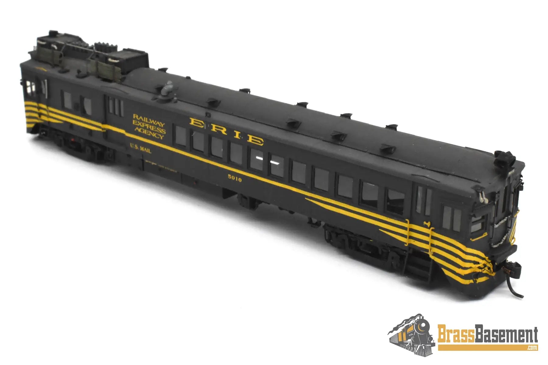 HO Brass - OMI 1944 Erie Motor Rail Car #5010 - Custom Paint - Doodlebug Diesel