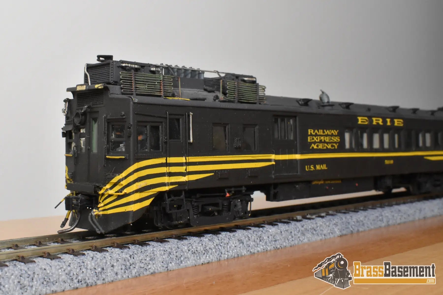 HO Brass - OMI 1944 Erie Motor Rail Car #5010 - Custom Paint - Doodlebug Diesel