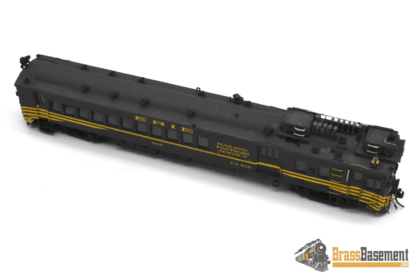 HO Brass - OMI 1944 Erie Motor Rail Car #5010 - Custom Paint - Doodlebug Diesel