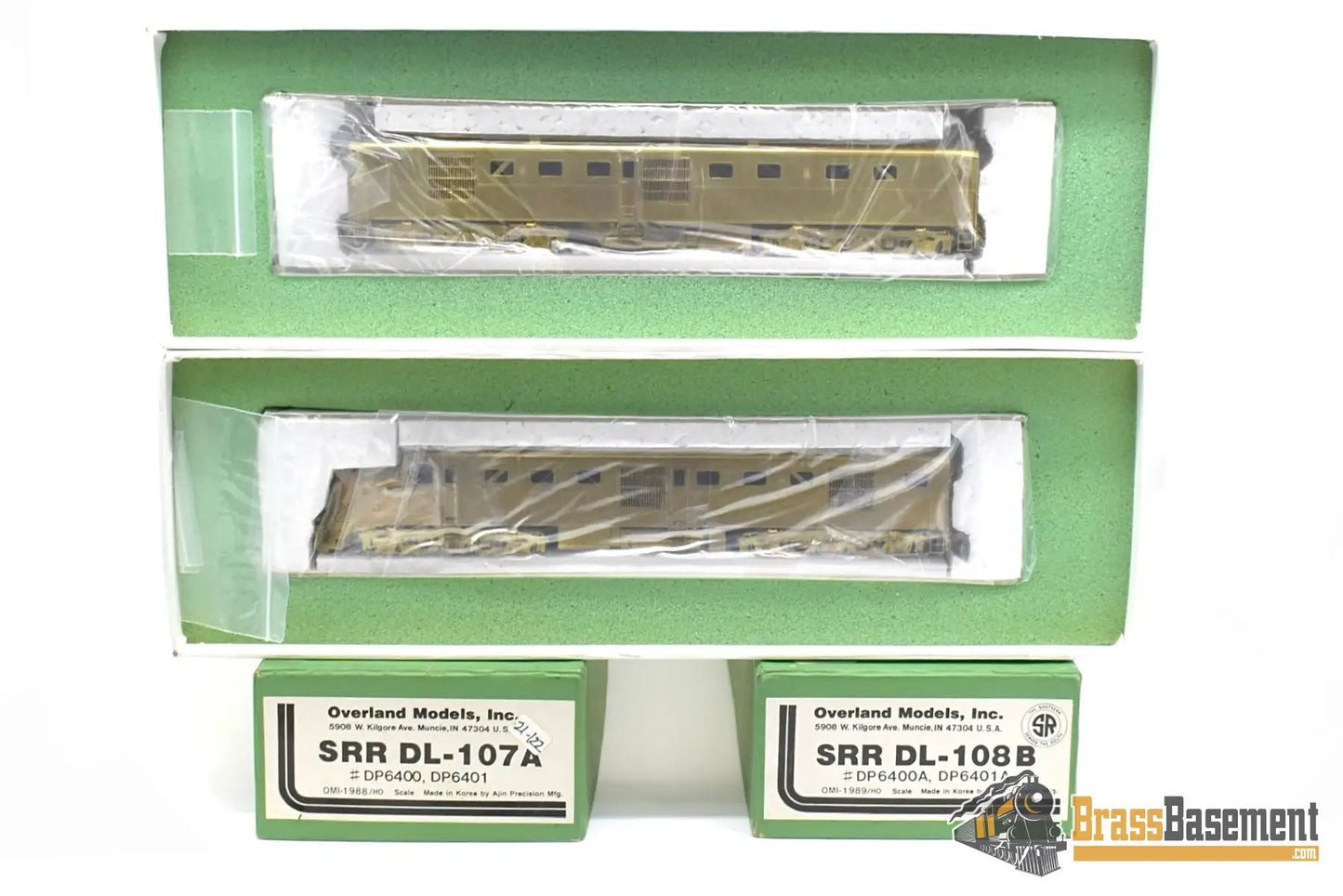 Ho Brass - Omi 1988 & 1989 Southern Railroad Dl-107A Dl-108B Set Factory New