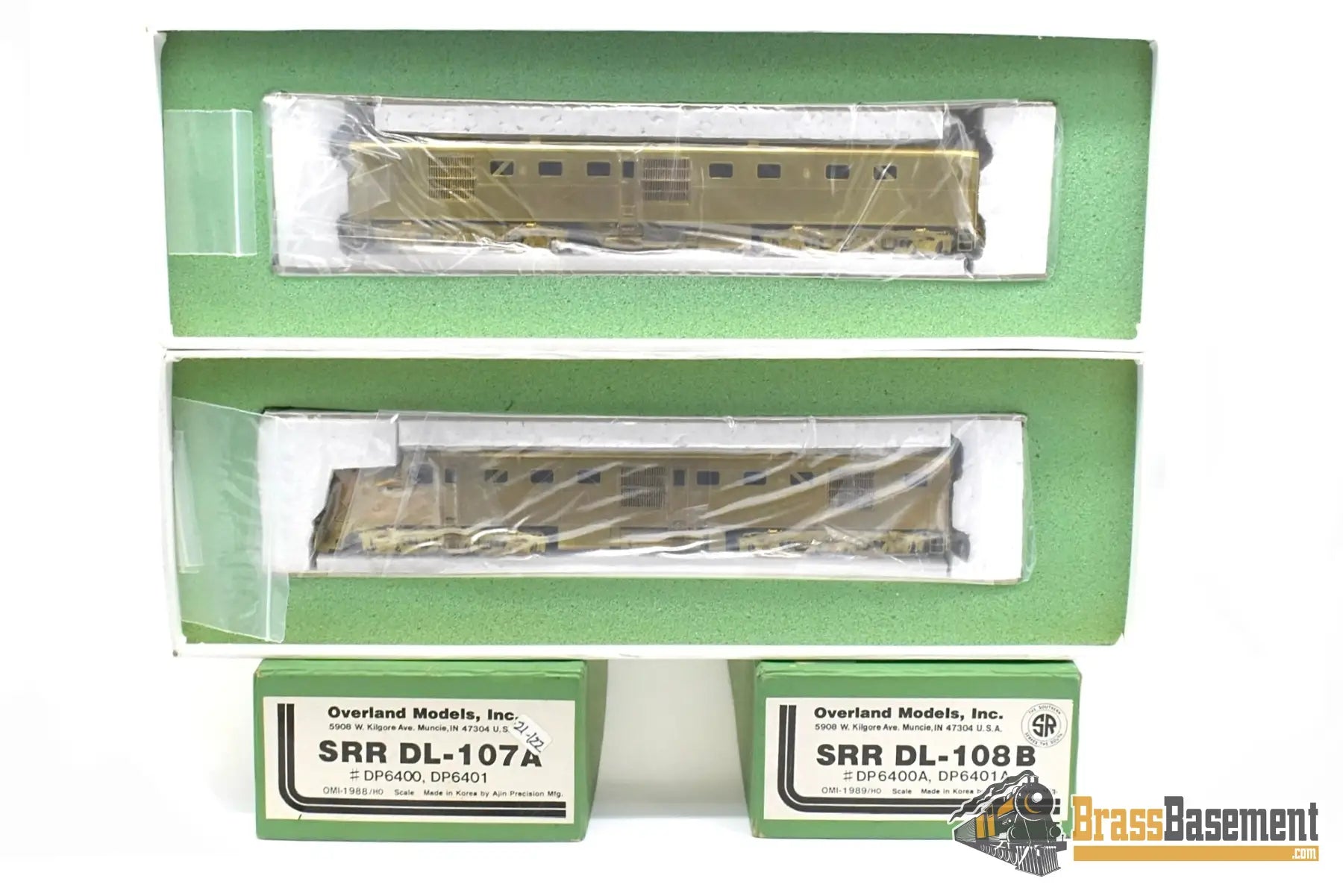 Ho Brass - Omi 1988 & 1989 Southern Railroad Dl-107A Dl-108B Set Factory New