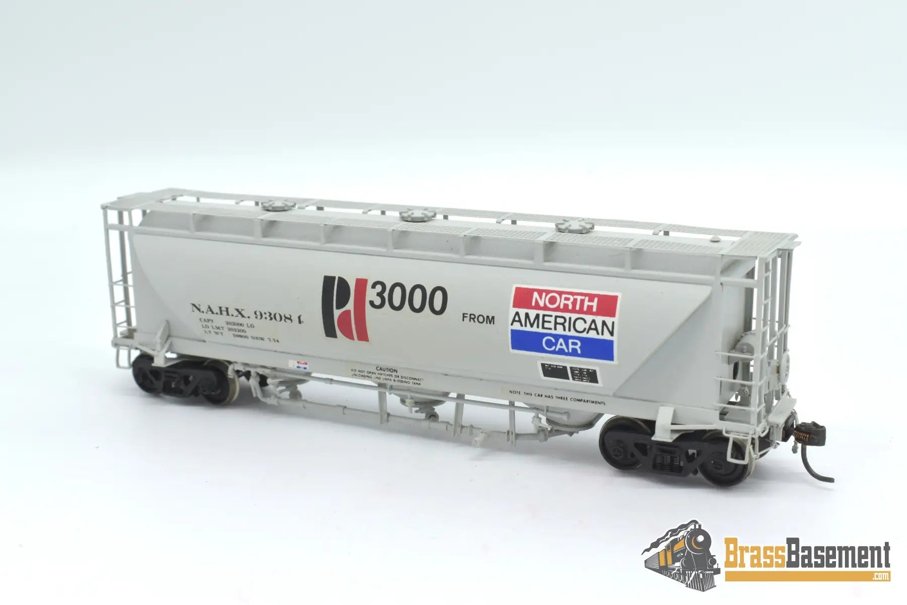 Ho Brass - Omi 3001.1 N.a. Pd3000 Covered Hopper F/P Demo Mint Freight