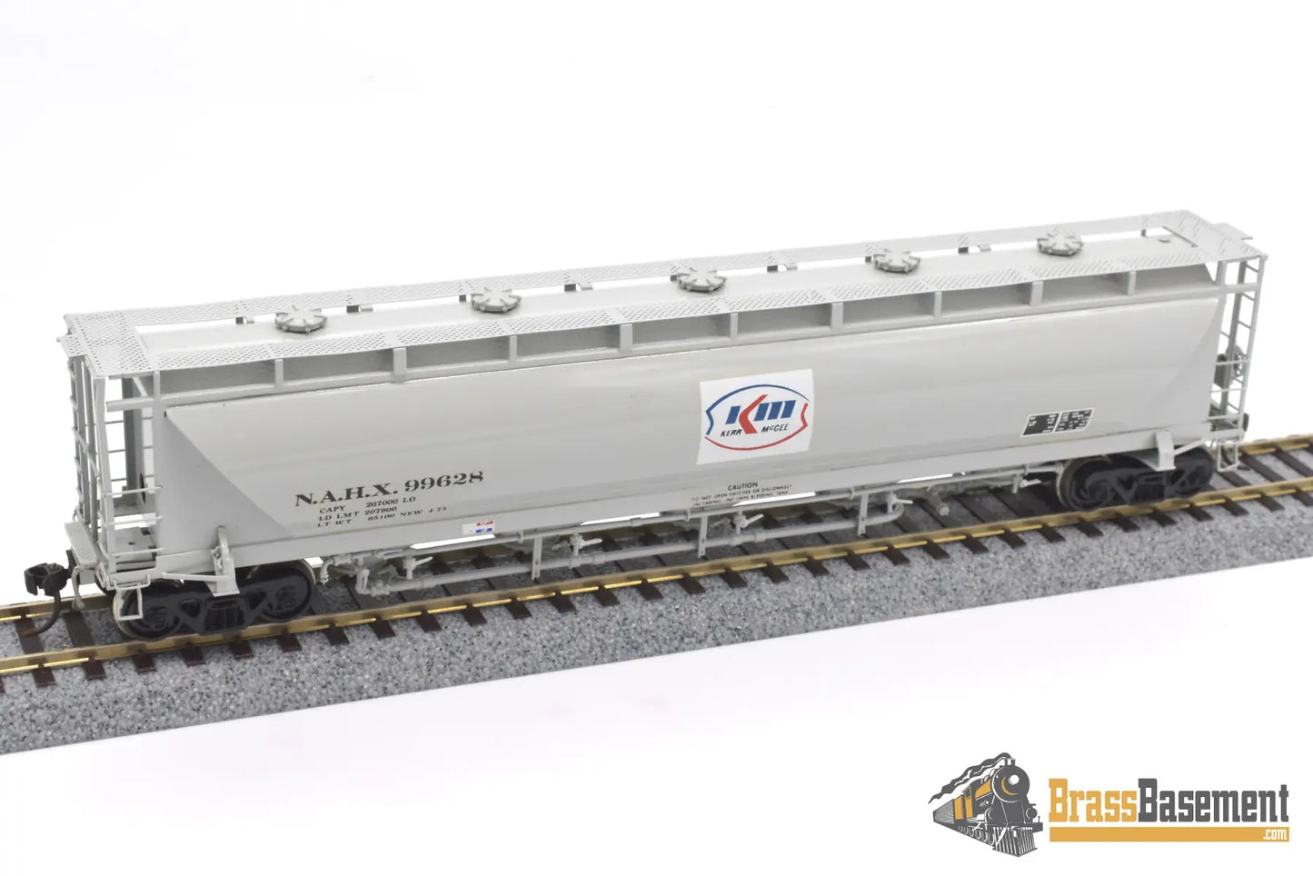 Ho Brass - Omi 3002.2 N.a. Pd4000 ‘Kerr Mcgee’ Nahx #99628 Covered Hopper F/P Mint Freight