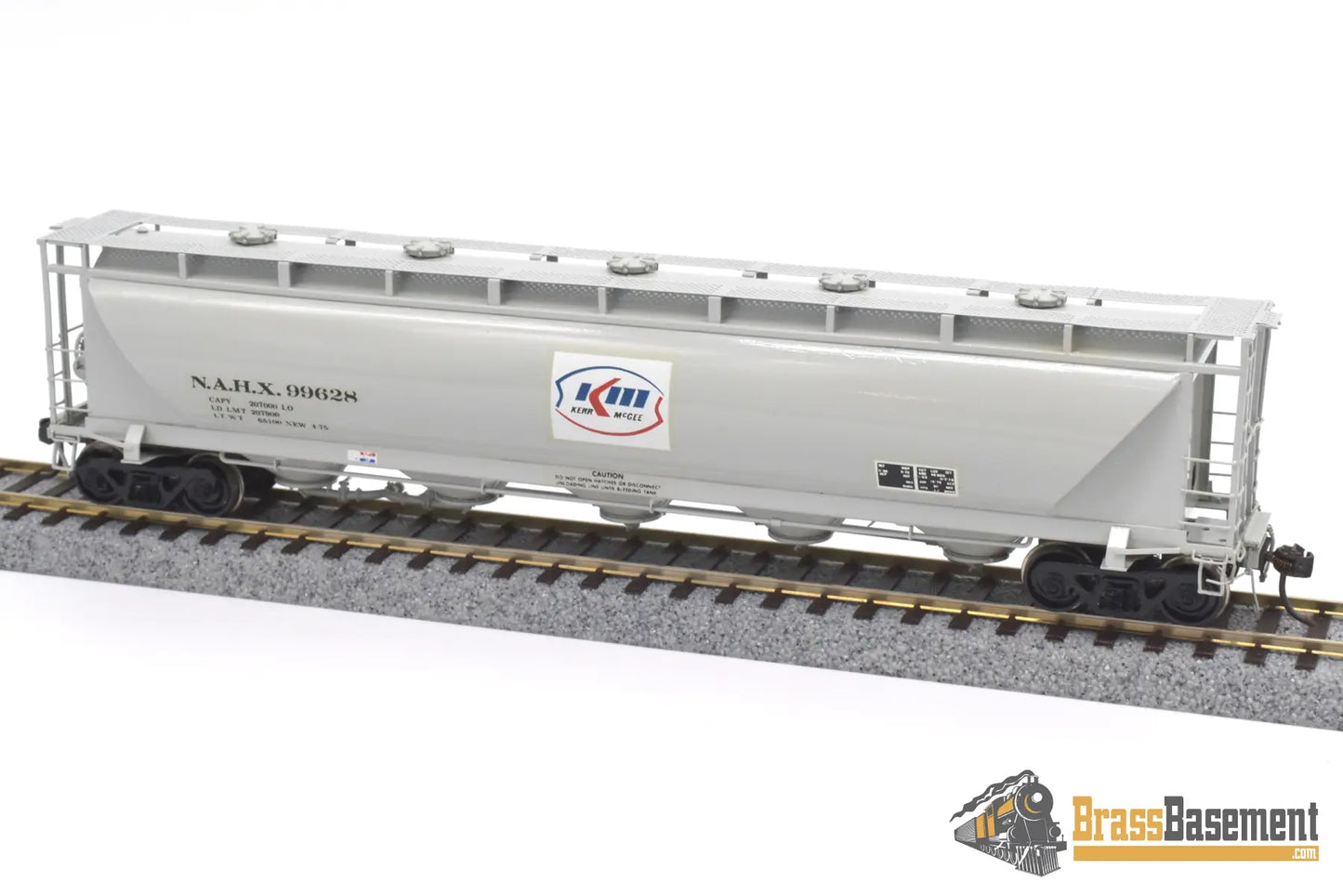 Ho Brass - Omi 3002.2 N.a. Pd4000 ‘Kerr Mcgee’ Nahx #99628 Covered Hopper F/P Mint Freight