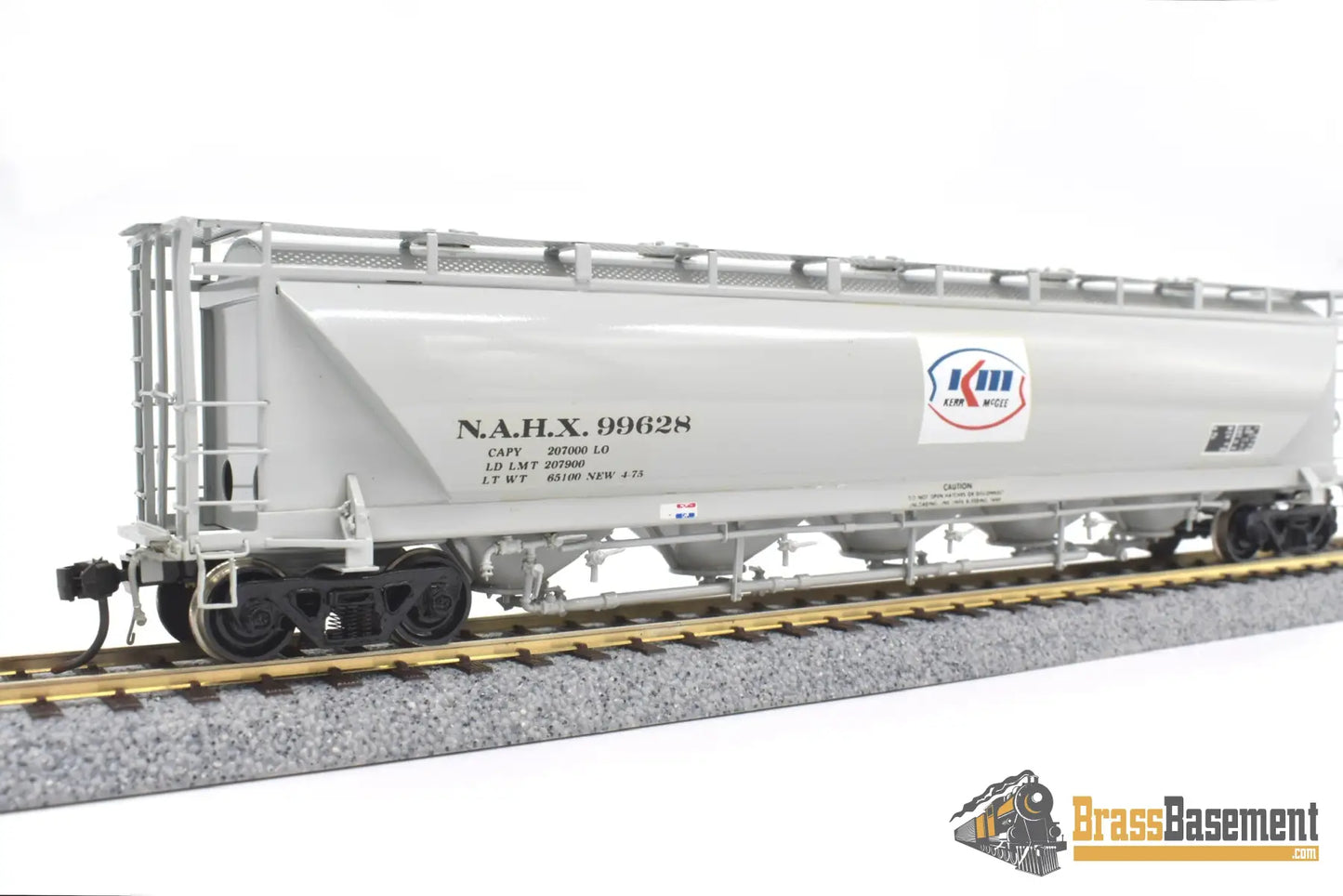 Ho Brass - Omi 3002.2 N.a. Pd4000 ‘Kerr Mcgee’ Nahx #99628 Covered Hopper F/P Mint Freight