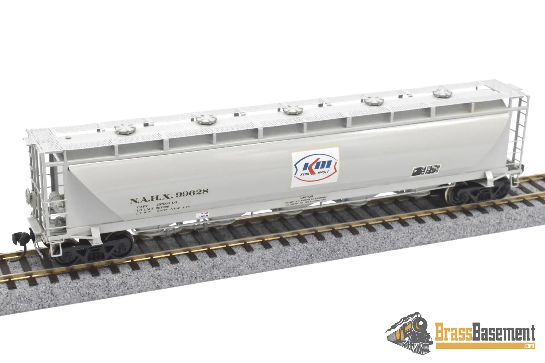 Ho Brass - Omi 3002.2 N.a. Pd4000 ‘Kerr Mcgee’ Nahx #99628 Covered Hopper F/P Mint Freight