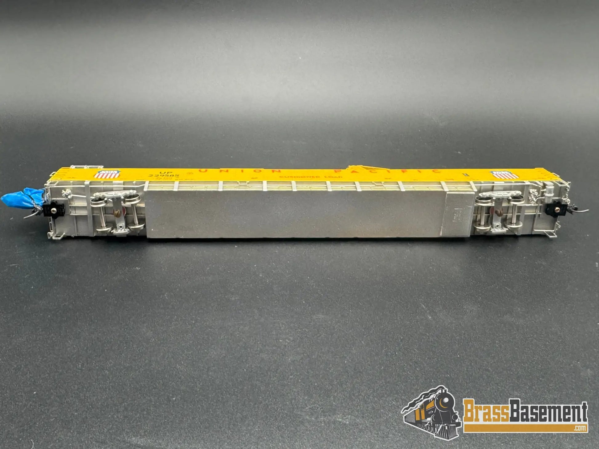 HO Brass - OMI 3005 Union Pacific UP DC-10 Wing Gondola Set w/ Idler Flat Car - Custom Paint Freight