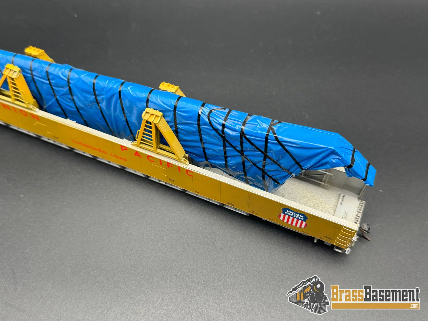 HO Brass - OMI 3005 Union Pacific UP DC-10 Wing Gondola Set w/ Idler Flat Car - Custom Paint Freight