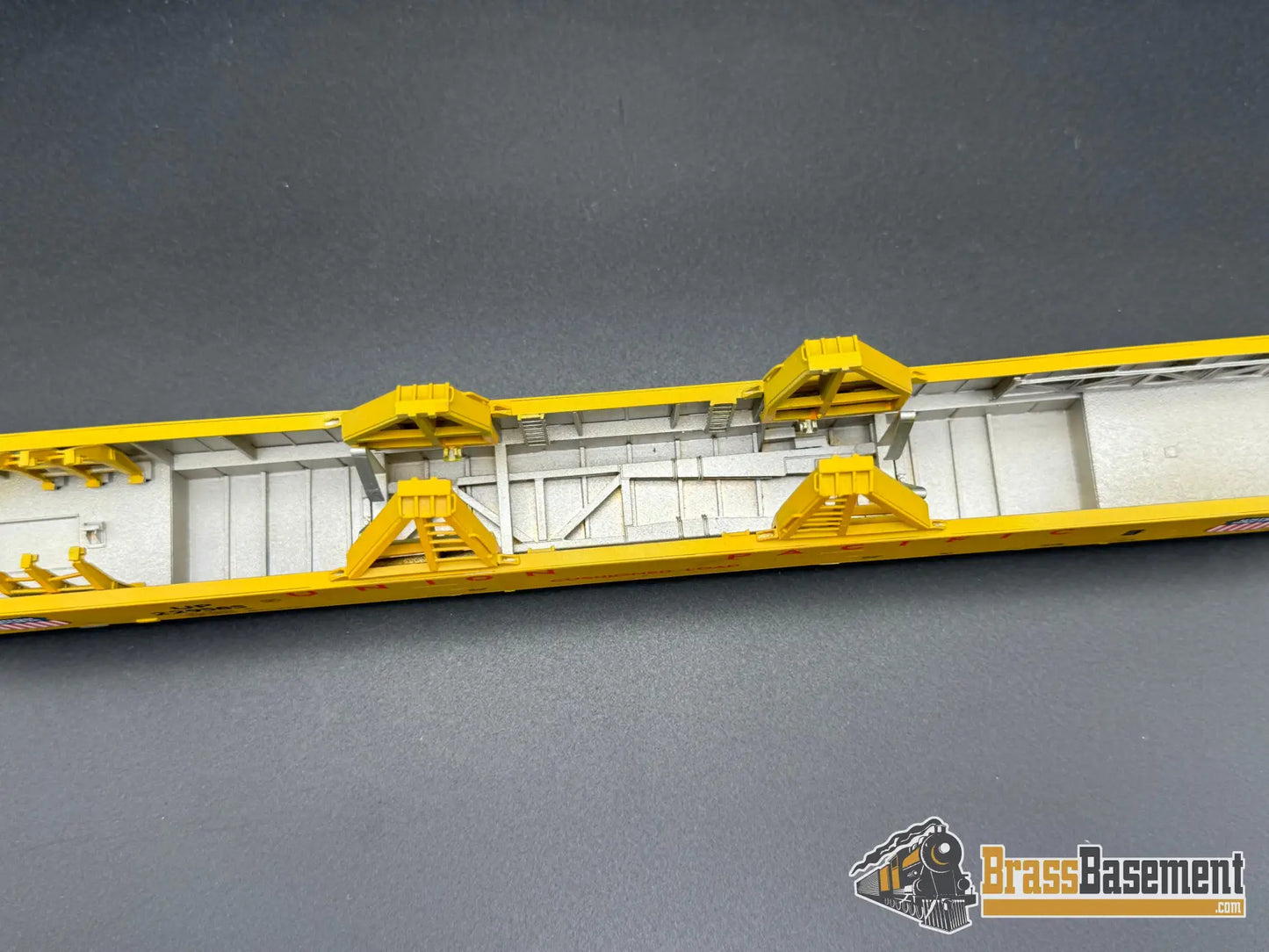 HO Brass - OMI 3005 Union Pacific UP DC-10 Wing Gondola Set w/ Idler Flat Car - Custom Paint Freight