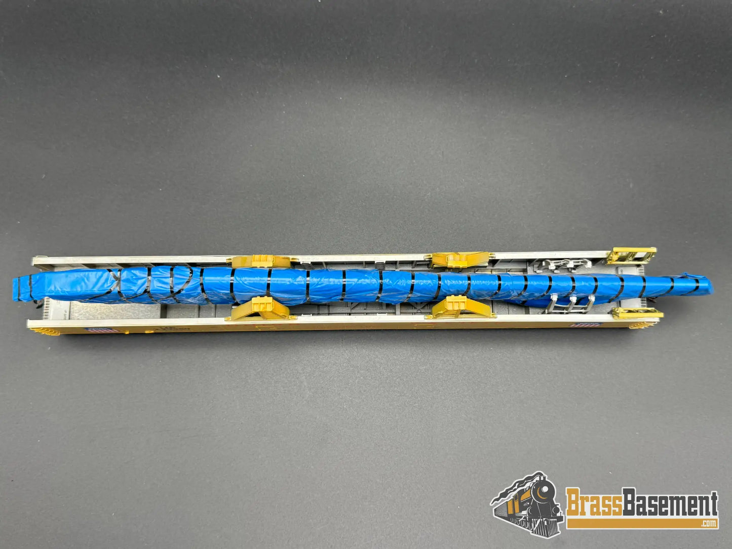 HO Brass - OMI 3005 Union Pacific UP DC-10 Wing Gondola Set w/ Idler Flat Car - Custom Paint Freight