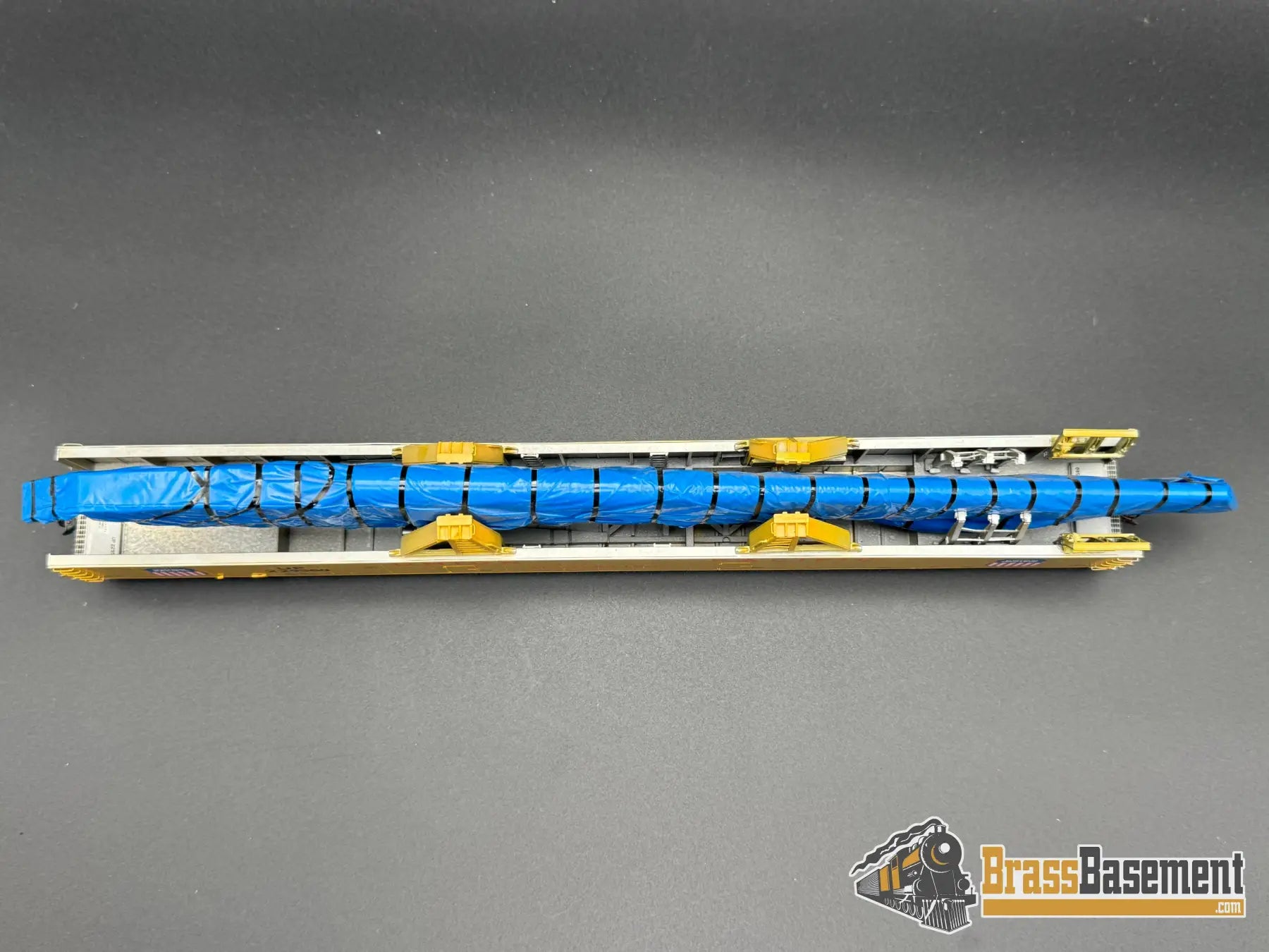 HO Brass - OMI 3005 Union Pacific UP DC-10 Wing Gondola Set w/ Idler Flat Car - Custom Paint Freight