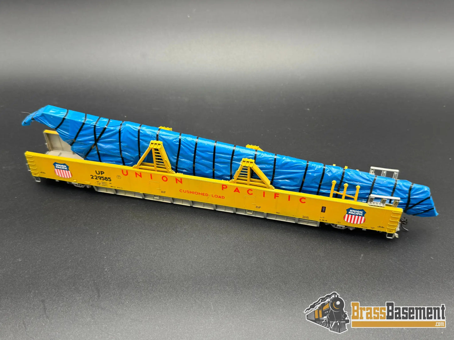 HO Brass - OMI 3005 Union Pacific UP DC-10 Wing Gondola Set w/ Idler Flat Car - Custom Paint Freight