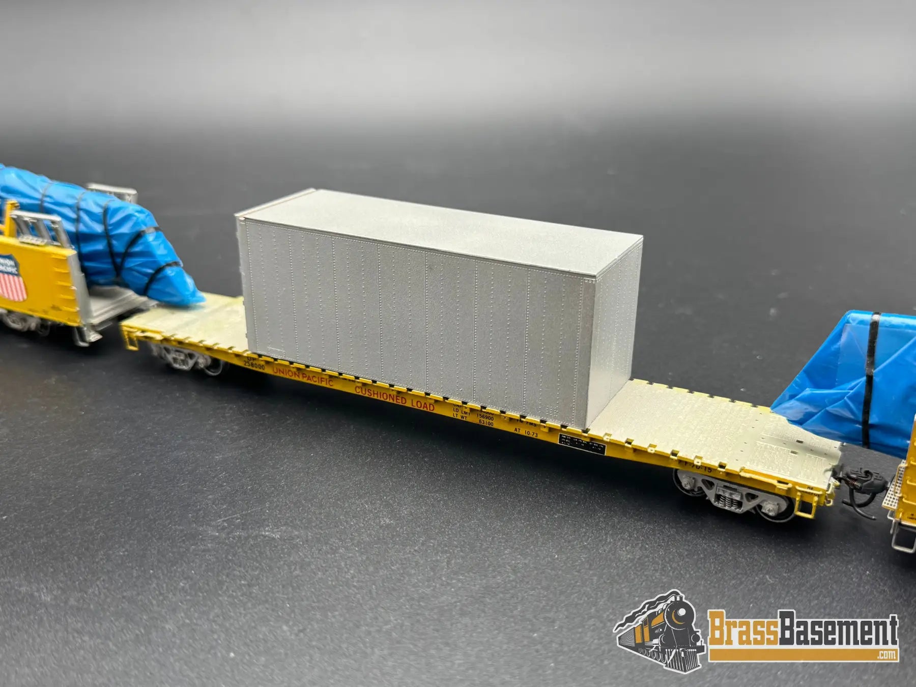 HO Brass - OMI 3005 Union Pacific UP DC-10 Wing Gondola Set w/ Idler Flat Car - Custom Paint Freight