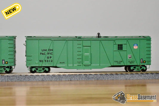 HO Brass – OMI 3008.1 – Union Pacific Tool Car #905012 – Green CPOMI - Brass Maintenance-of-Way Car