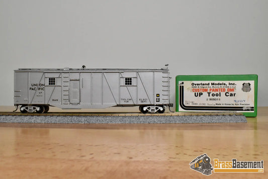 HO Brass – OMI 3008.2 – Union Pacific Tool Car #905014 – CPOMI Silver - Brass Maintenance-of-Way Car