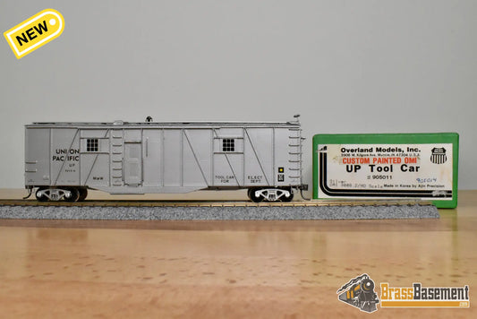HO Brass – OMI 3008.2 – Union Pacific Tool Car #905014 – CPOMI Silver - Brass Maintenance-of-Way Car