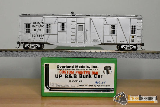 HO Brass – OMI 3009.1 – Union Pacific B&B Bunk Car #907309 – CPOMI Silver - Brass Maintenance-of-Way Car